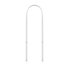Apple Crossbody Strap, lysegrå