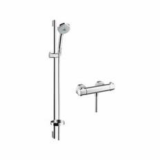 Hansgrohe Croma 100 Brausenkombi Multi/Ecostat 1001 SL und Brausenstange Unica'C 900mm