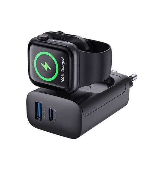 Apple Watch - MagCold® Trådløs Oplader & Vægoplader - 23W - Sort