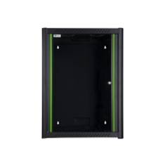 Lanview by Logon - Rack kabinet - 60 x 56 - vægmonterbar - sort, RAL 9005 - 16U - 19