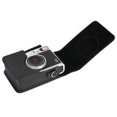Khanka Black Leather Case Compatible Fujifilm Instax Evo Hybrid Instant Camera instax mini Evo INS MINI