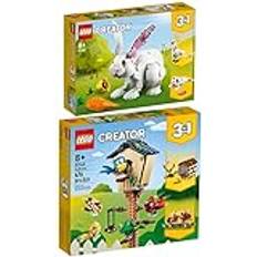 Lego Creator Set med 2 31143 fågelhus och 31133 vit kanin