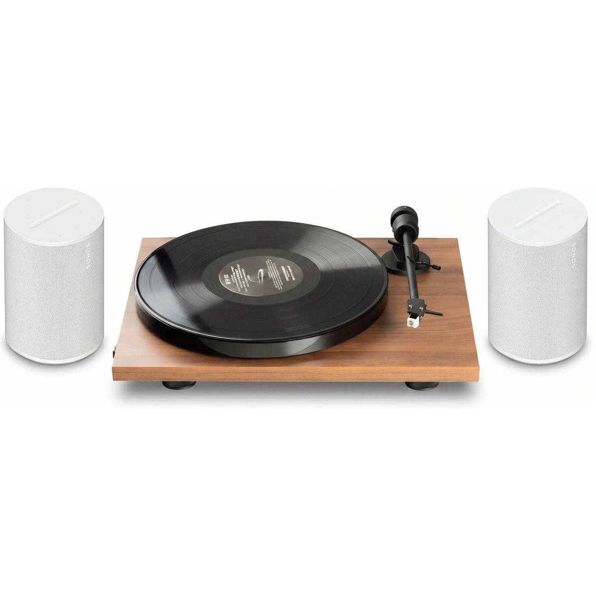 Pro-Ject + Sonos E1 BT valnød AT3600L + Era 100 hvid mat (sæt af 2).