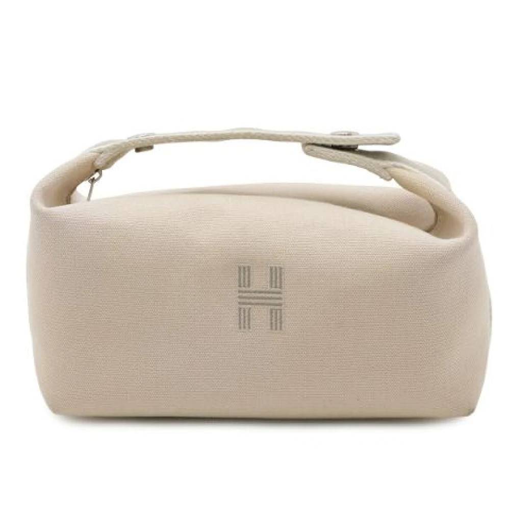 Hermès Vintage Pre-owned Canvas PM Kosmetikpung - Vintage - Dame - Beige - ONE SIZE -