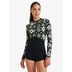 Roxy Pro Wave - Long Sleeve Back Zip Shorty Rash Vest for Women