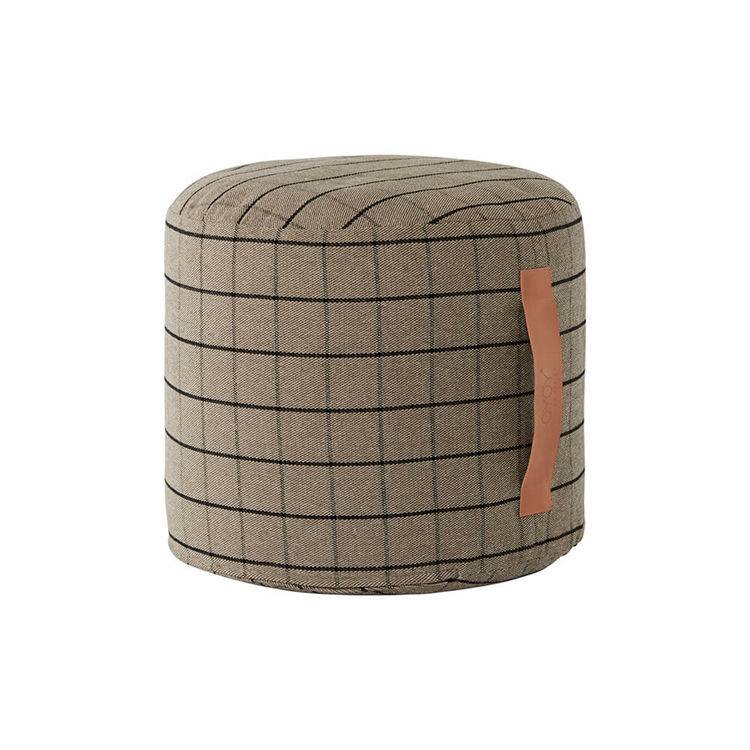 OYOY Grid Puf 306 Clay Small