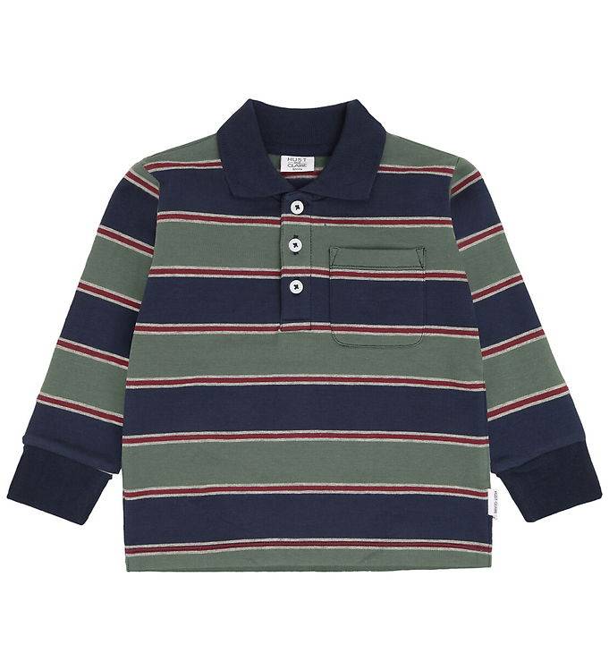 Hust and Claire Sweatshirt - HCSejer - YD Block - Balsam Green - Hust and Claire - 7 år (122) - Sweatshirt