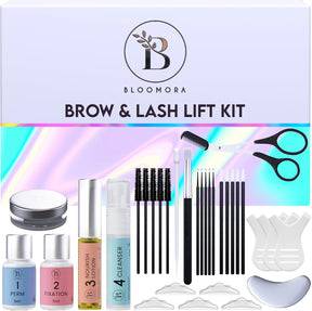 Lash Lift Kit & Brow Lamination – 2-i-1 Kit för Ögonfranslyft & Ögonbrynslaminering – Brow Lift & Lash Lift Hemma – Upp till 15 Behandlingar – Resultat i 6–8 Veckor