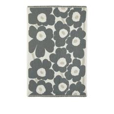 Marimekko - Unikko jacquard pläd 150x220 cm offwhite charcoal sand - Marimekko - Grå