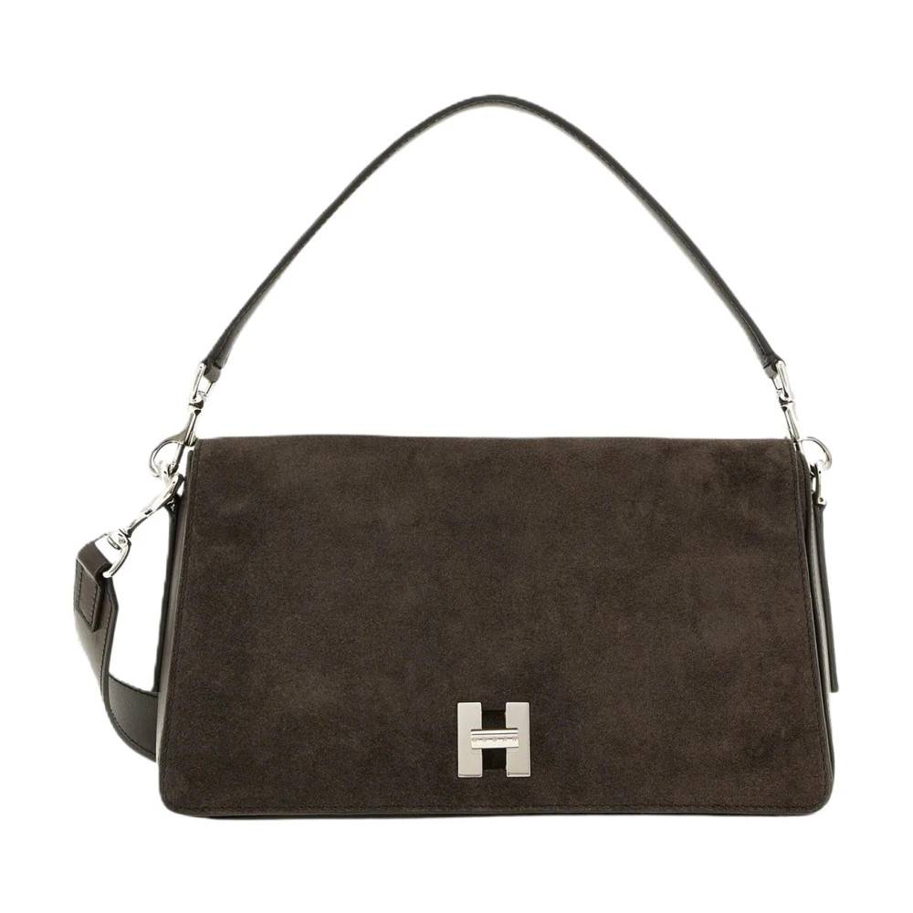 Hogan H-Turn Flap Bag - Tasker - Dame - Brun - ONE SIZE - Uld