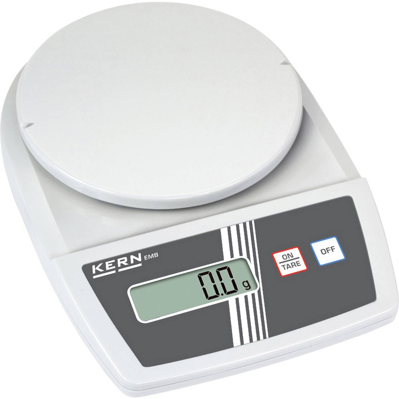 Kern EMB 1200-1 Skolvåg EMB 1200-1-ISO Kalibrerad (ISO) Vägningsområde 1.2 kg Läsbarhet 0.1 g batteri Vit