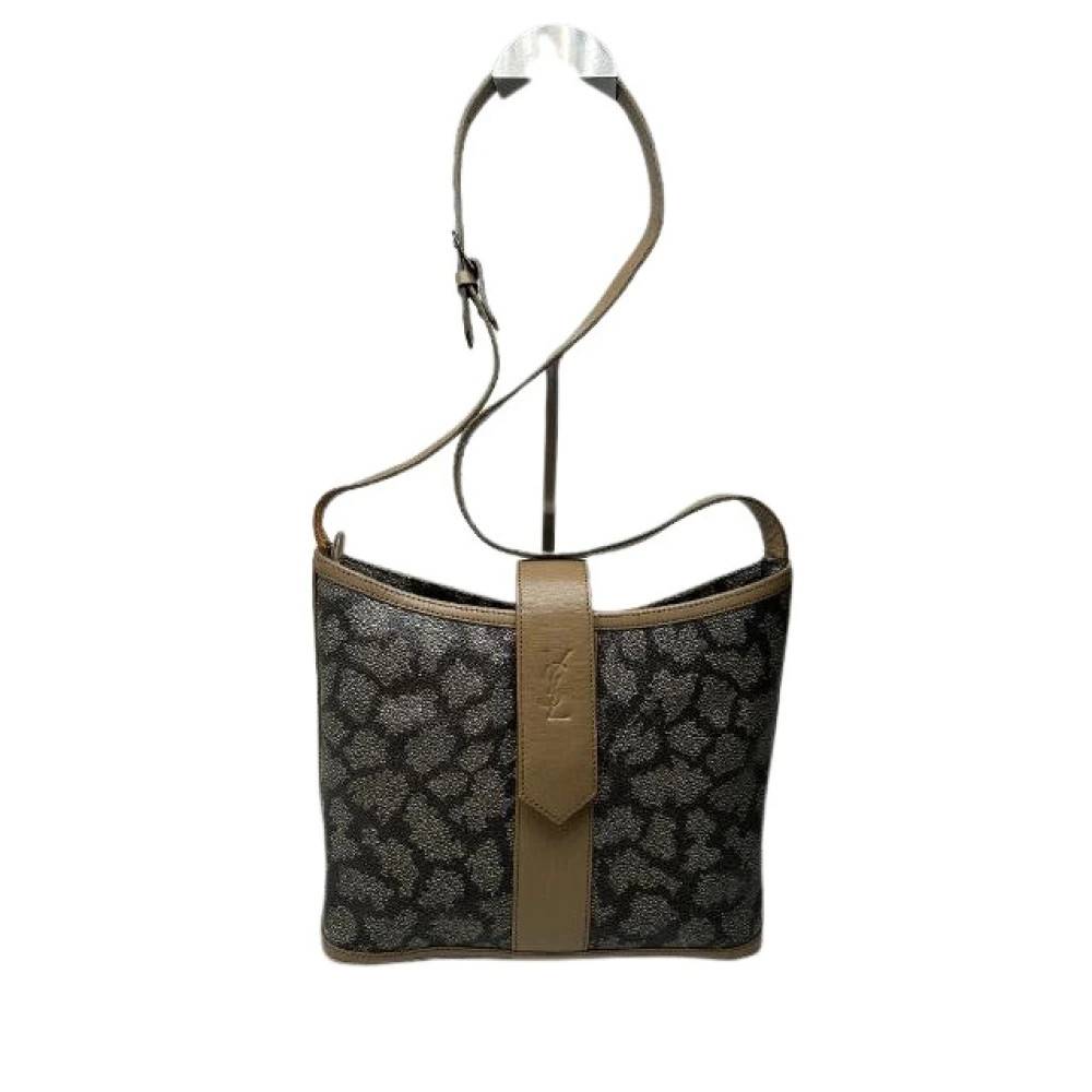 Yves Saint Laurent Vintage Pre-owned Skuldertaske - Vintage - Dame - Grå - ONE SIZE - Uld