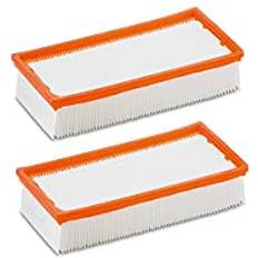2 x plattvikta filter lämpliga för original Kärcher NT 25/1 Ap, NT 35/1 Ap, NT 35/1, NT 45/1, NT 55/1, NT 361, NT 561, NT 611 Tact, Te, M, Eco, ersätter original 6.904-367.0 (2 stycken) av M&M Smartek