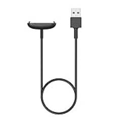 MoKo Charger Compatible with Fitbit Inspire 3 Activity Tracker, Magnetic Replacement Charging Dock with 3.3FT/1M USB Charge Cable Cord, Black