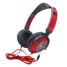 3.5mm Wired Earphone Headset Pc Gamer Stereo Folded Headphone With Mic For Computer Phone Sony Xiaomi Huawei Ps4 Children Gift röd