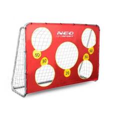 Neo Sport fodboldmål med præcisionsdug, 215 x 153 x 76 cm