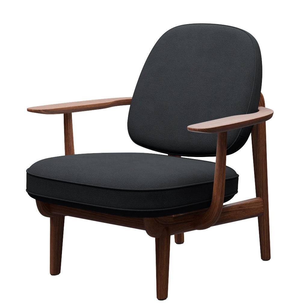 Fred Lænestol, valnødbejdset eg fra Fritz Hansen Christianshavn - 1173 Grey - Jacobsen Plus