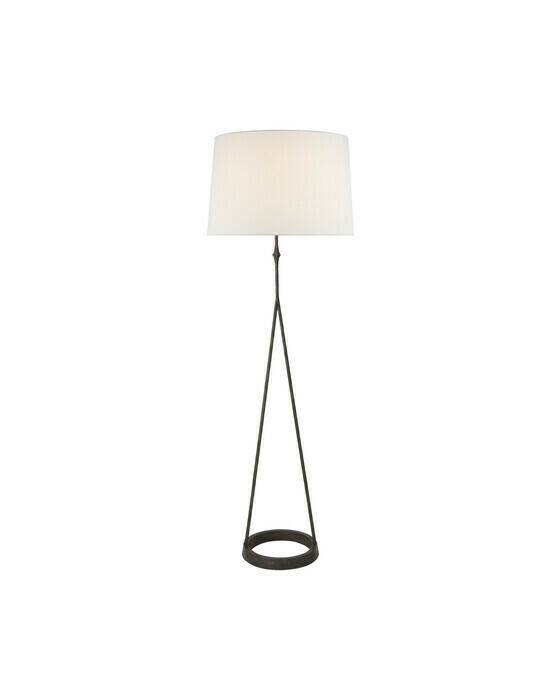 Dauphine Floor Lamp Black/Linen