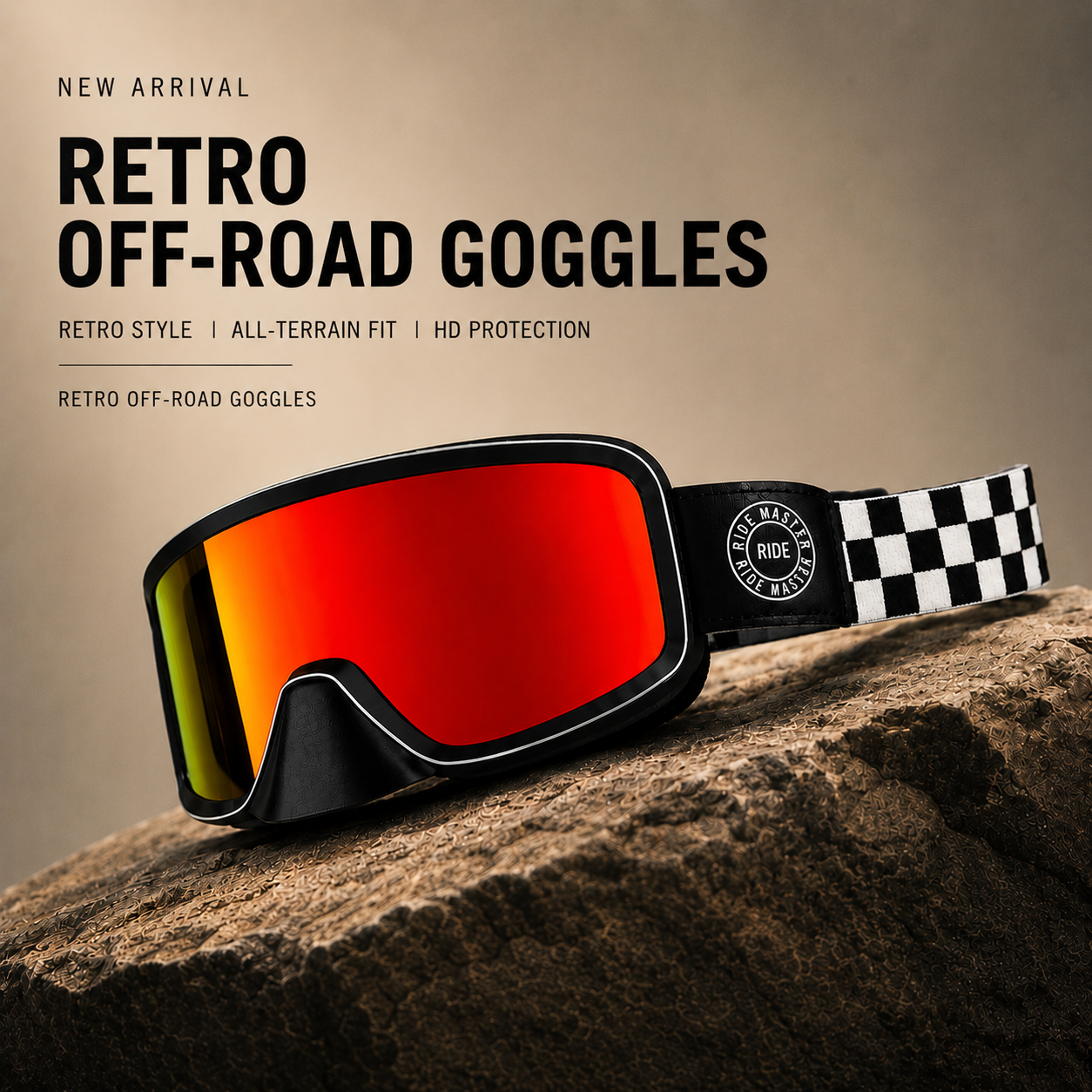 Motorcycle Goggles . Off-road Sunglasses. Safety Protection. MX Night Vision Helmet Visor. Retro Driving Glasses.
