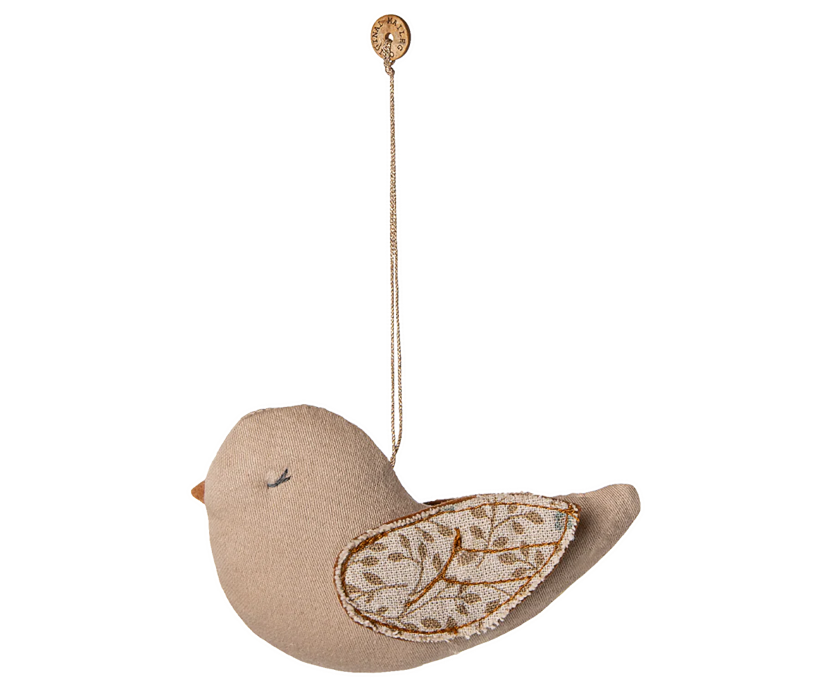 Stof ornament, Fugl - Grene - Blå, Julepynt Maileg
