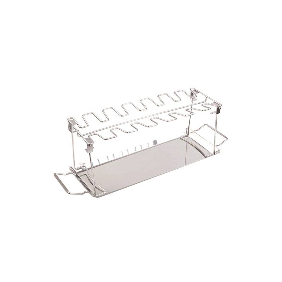 BBQ Rib Rack Stand Barbecue Steaks Racks Stainless Steel Chicken Beef Ribs Grill Black for Gas Smoker BBQ Tools