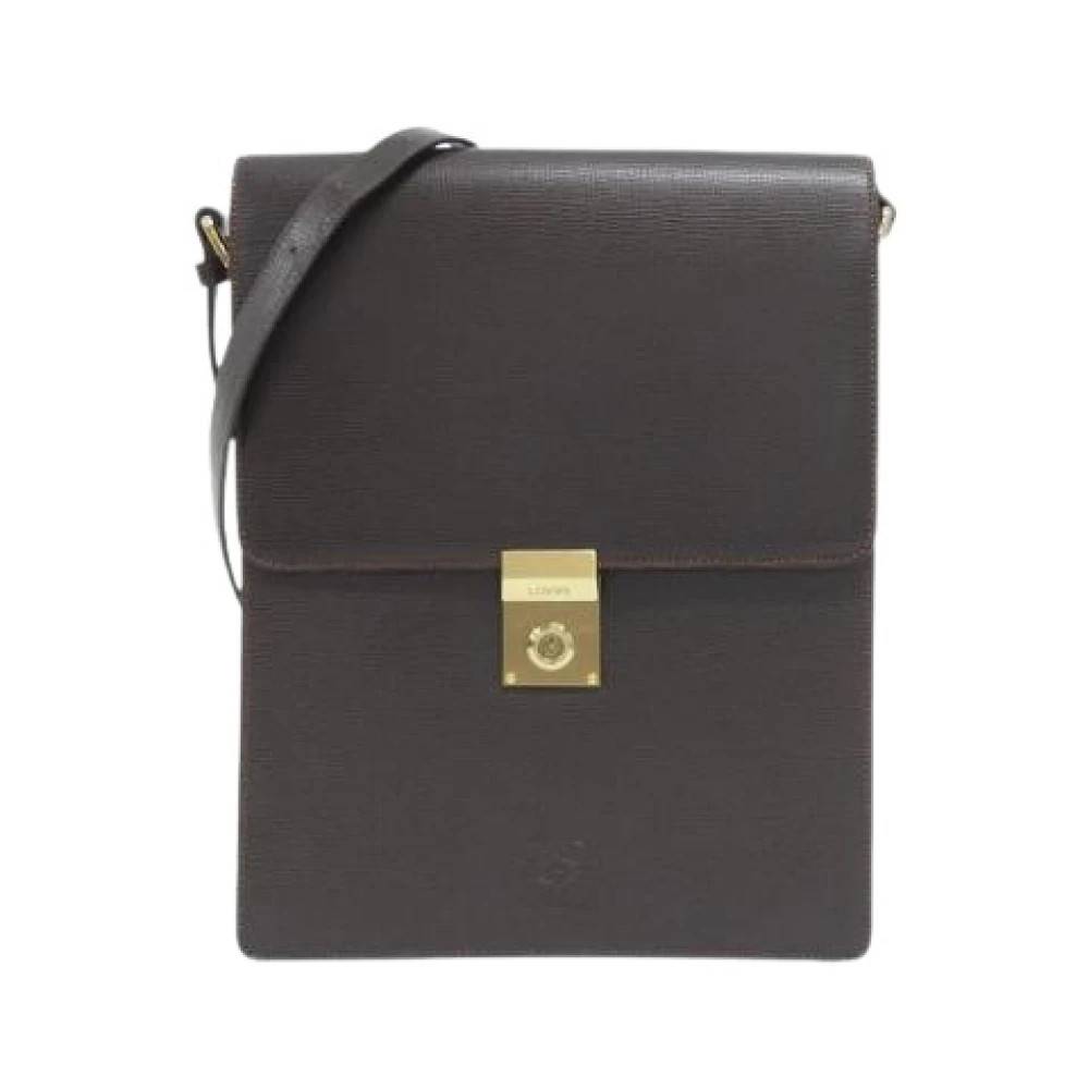 Loewe Pre-owned Pre-owned Skuldertaske - Vintage - Dame - Brun - ONE SIZE - Uld