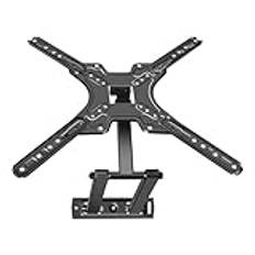 Metal TV Wall Mount For 14-60inch TV, Swivels Tilts Extends Double Arm Full Motion TV Wall Bracket Holds Up To 25kg, Adjustable Full Motion TV Mount Heavy Duty For Most Curved Monitor And Plasma Tvs