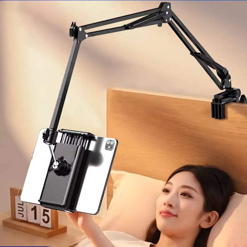 Tablet Holder for Bed with Long Metal Arm iPad Stand Tablet Bracket 360 °   Rotating Bed Phone Mount for 4.5~12.9 Inch Phone Tablet