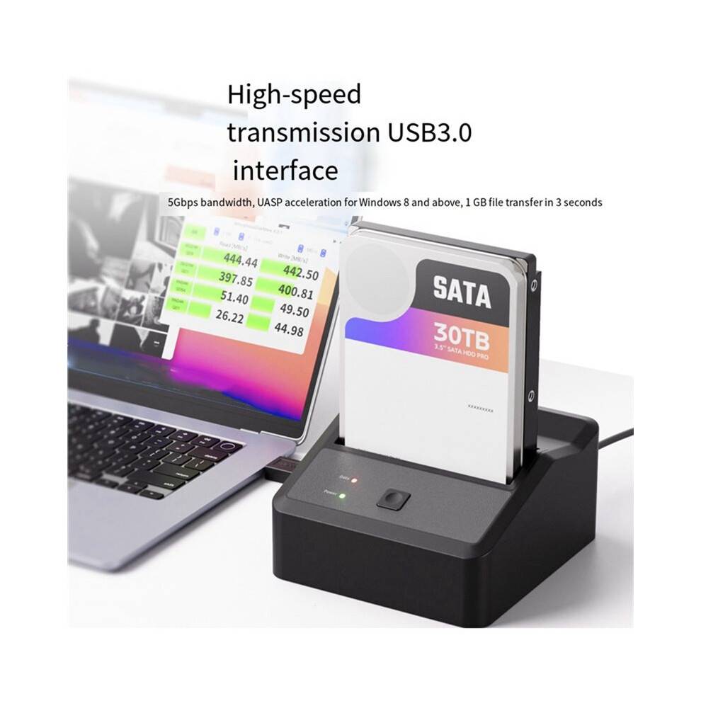 HDD Case 3.5 2.5 Inch to USB 3.0 Hard Drive Enclosure for 3.5 2.5 Inch SSD Disk HDD Box Case External EU Plug