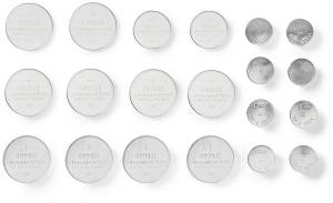 Litiumbatterier, knappcell, flerpack | CR2025/CR 2016/CR1620/LR43/LR54/LR4 | 20 st