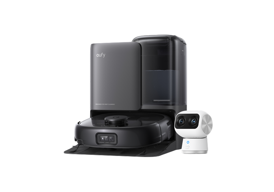 eufy Robot Vacuum Omni E25 + eufy Indoor Cam S350