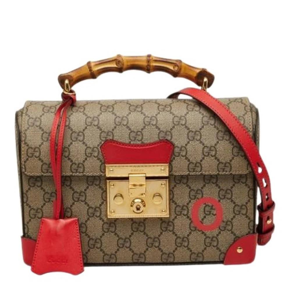 Gucci Vintage Pre-owned Vintage Skuldertaske - Vintage - Dame - Beige - ONE SIZE - Uld