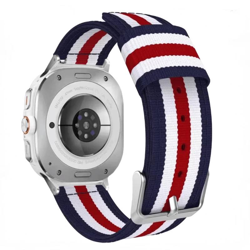 Canvas Nylon Strap for Samsung Galaxy Watch Ultra 2025 47mm Bracelet for Galaxy Watch 8 44mm 40mm 8 Classic 46mm Wristband Belt