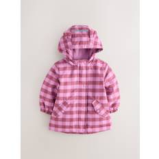Next Pink Check Waterproof Jacket (3mths-7yrs)