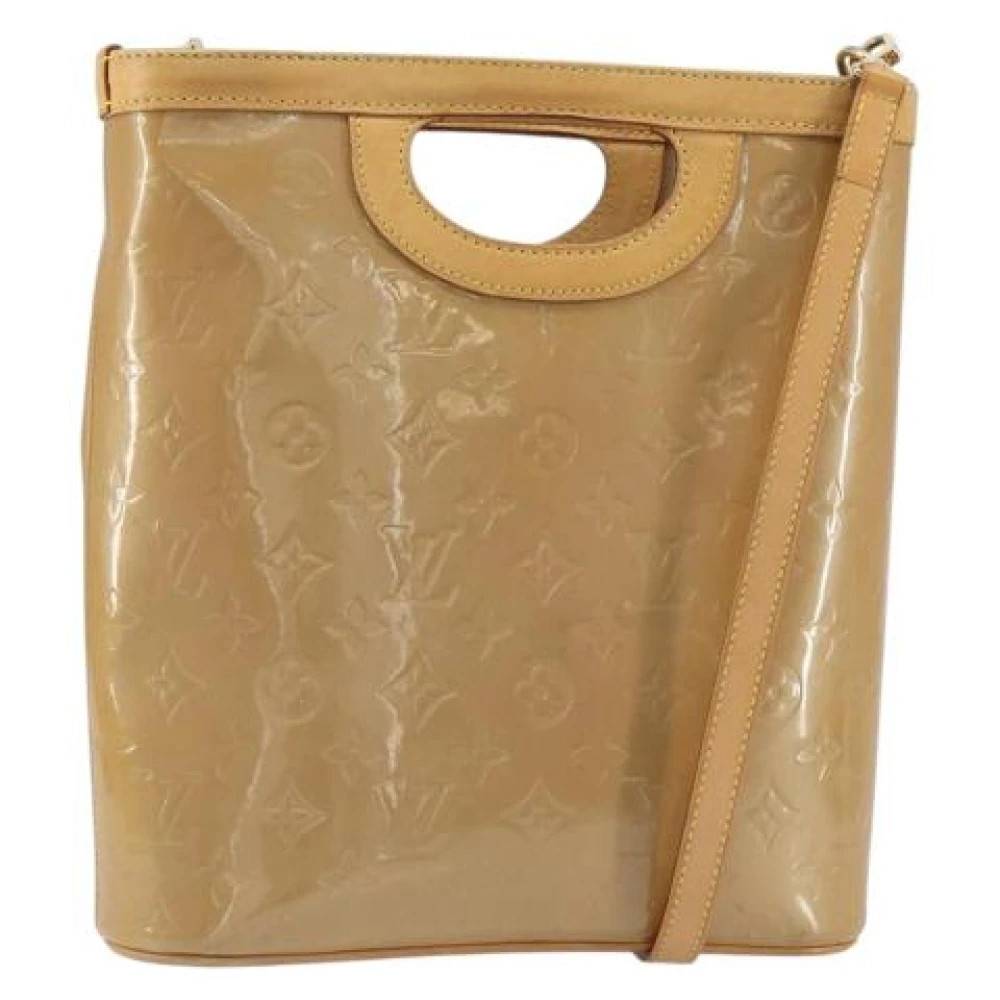 Louis Vuitton Vintage Pre-owned Læder Skuldertaske - Vintage - Dame - Beige - ONE SIZE - Uld
