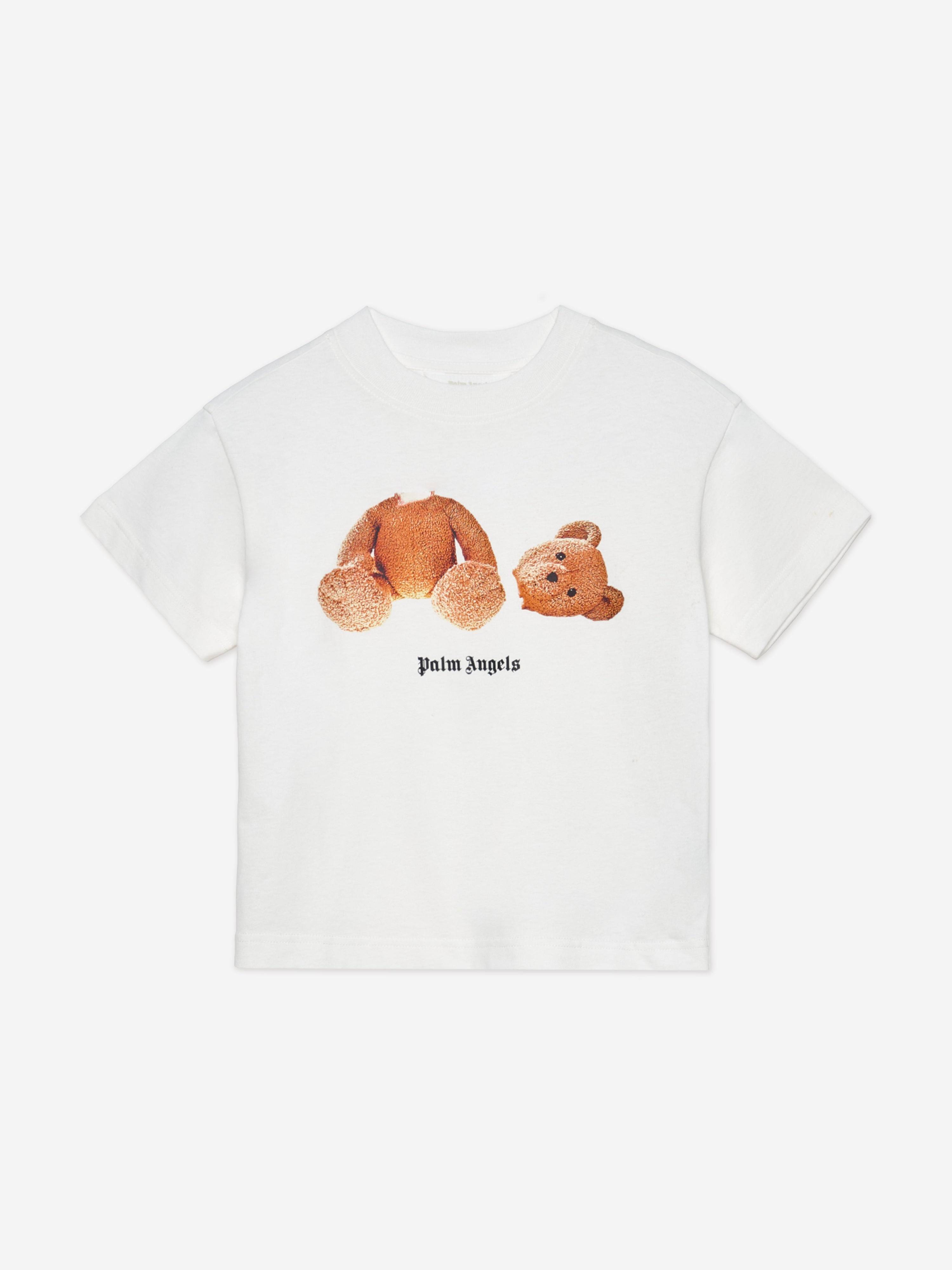 Palm Angels Boys Bear T-Shirt in Ivory - Ivory / 12 Yrs (12 Yrs)