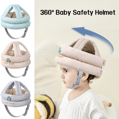 1stBaby Lära Gå Anti-Fall Hjälm Bebis Lära sig Gå Anti-Fall Device Barn Anti-Bump Huvudskydd Andas - Multifärgad (En-Storlek)