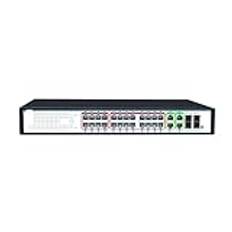 VLALAMNO 400 Watt Lightning kortslutningsskydd smart omstart Vlan 24 portar Gigabit 48 v PoE Hub 4sfp 4 Rj45 Gigabit Switch