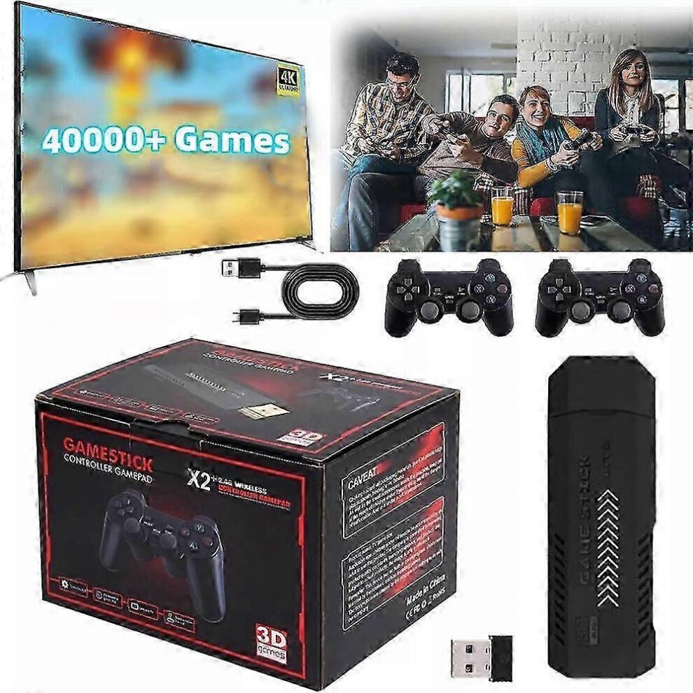(256G 58000 Games) X2 Plus 64G 30000 Game GD10 Pro 4K Game Stick 3D HD Retro Video Game Console Wireless Controller TV 50 Emulator For PS1/N64/DC-S