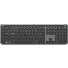 Logitech K950 Signature Slim tastatur Kontor RF trådløs + Bluetooth QWERTZ Tysk Grafit