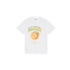 T-shirt relaxed peach bright white