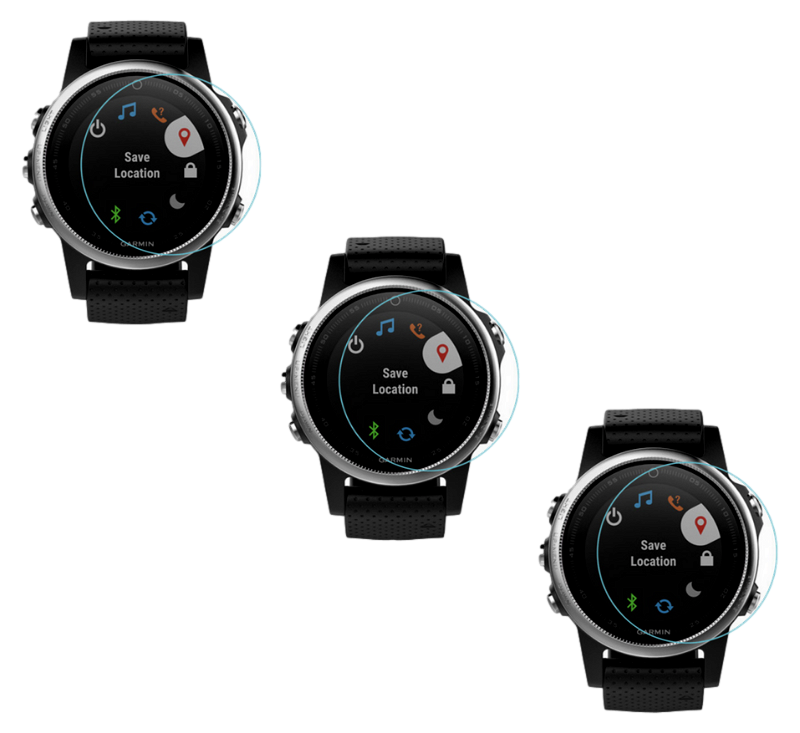 Garmin Fenix 6S / 6S Pro  Beskyttelsesglas - 3 stk.