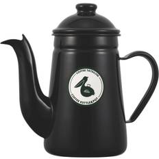 Kalita Made in Japan Highly enamel coffee pot Black BK 1000ml Direct flame Enamel coffee master Pelican 1L Drip pot Kettle Teapot Coffee maker Teapot svart
