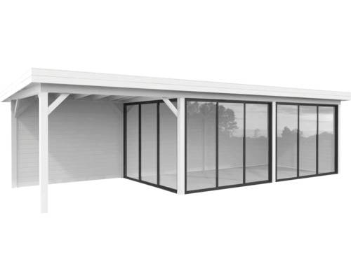 Paviljong PALMAKO Lenna Slide+ 24,9m² set 717 876x300cm vit