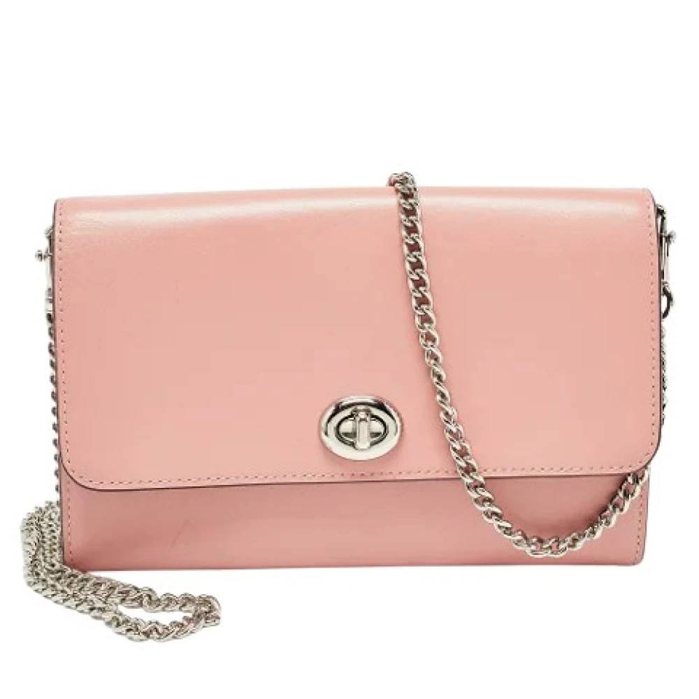 Coach Pre-owned - Pre-owned Läder Väska med Vridlås Vintage - Dam - ONE Size - Läder