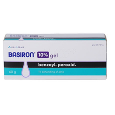 Basiron Gel 10% - Til behandling af akne - 60 g Kort holdbarhed
