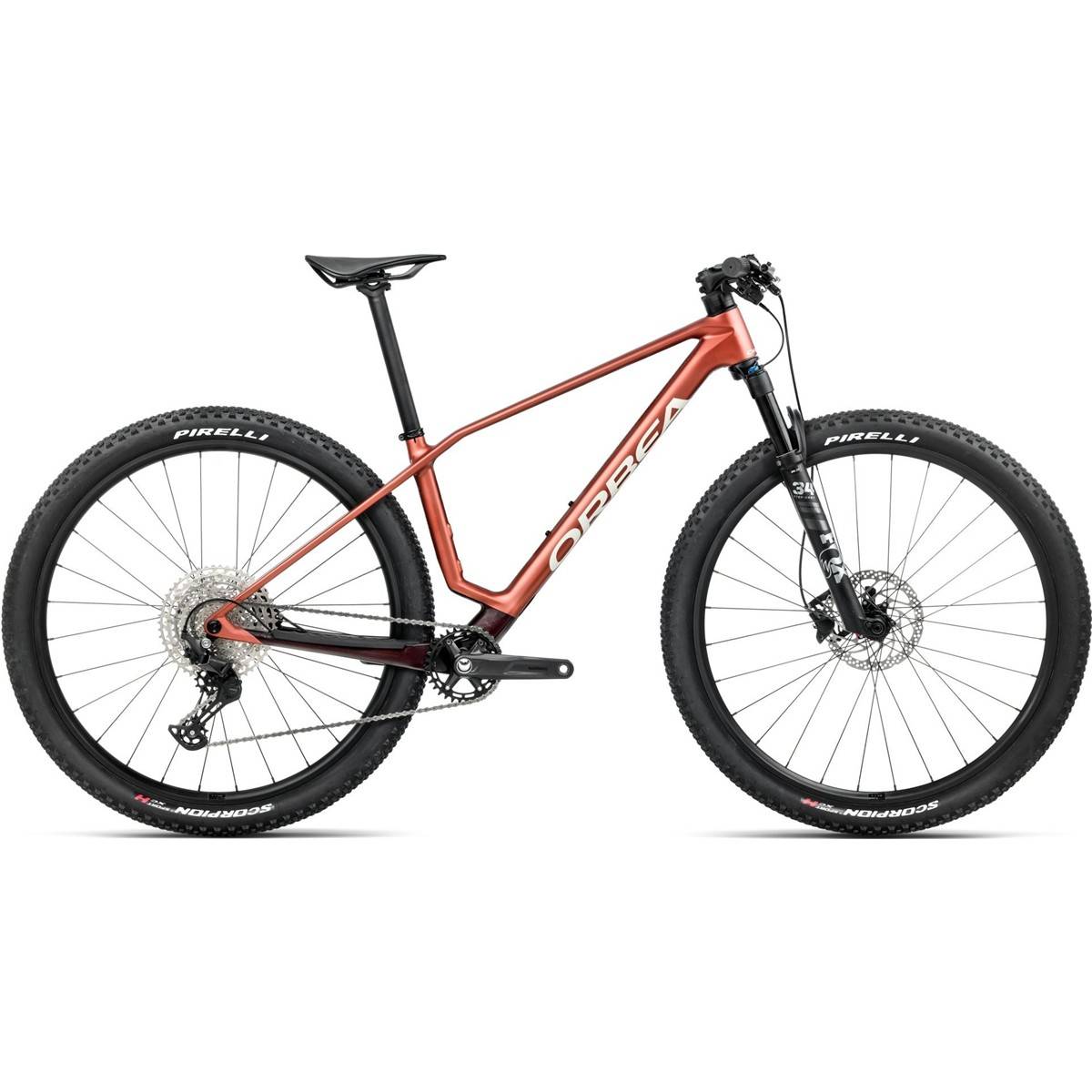 Hardtail MTB Orbea Alma M40 Mars Red/Metallic Burgundy Red s - Röd ( )