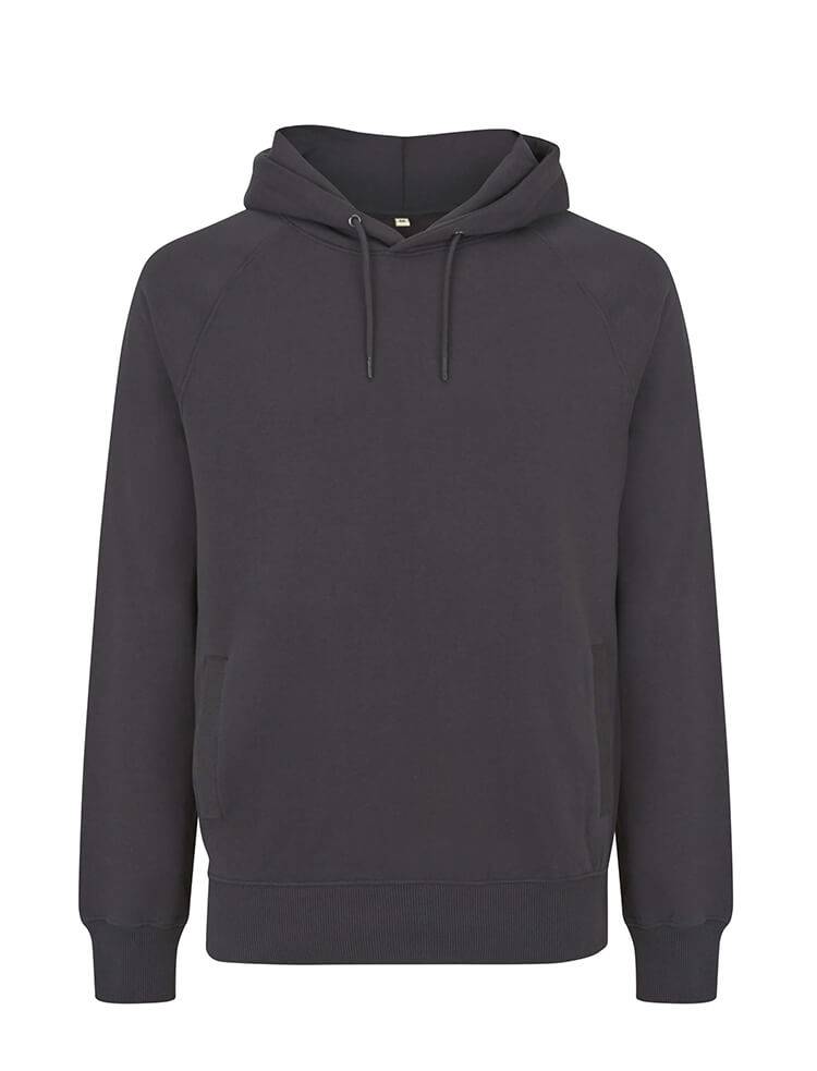 Organic Cotton Hoodie: Earth Positive - L / Ash Black (L)