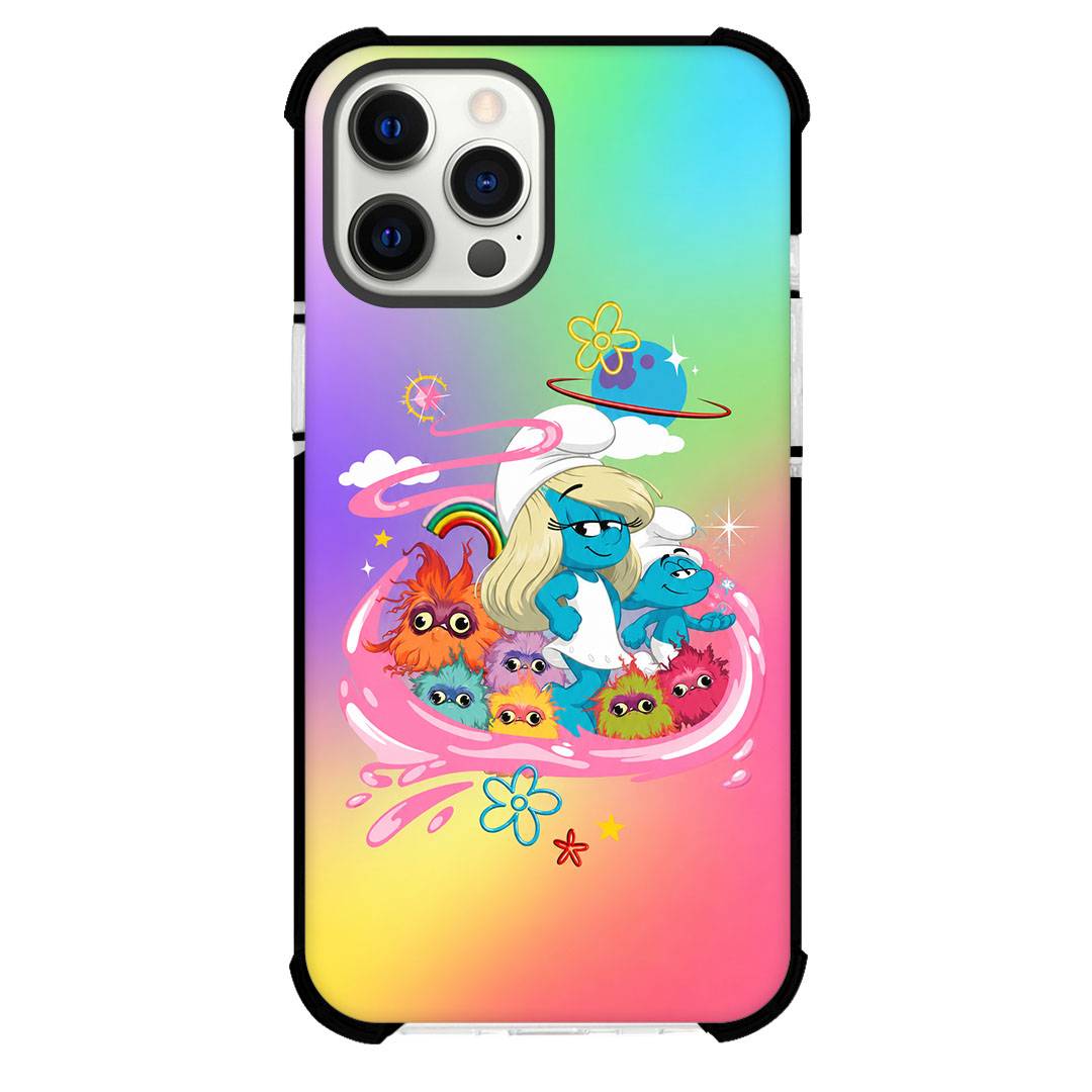 The Smurfs Smurfette Phone Case For iPhone Samsung Galaxy Pixel OnePlus Vivo Xiaomi Asus Sony Motorola Nokia - Smurfette Magical Vibrant Artwork Poster.