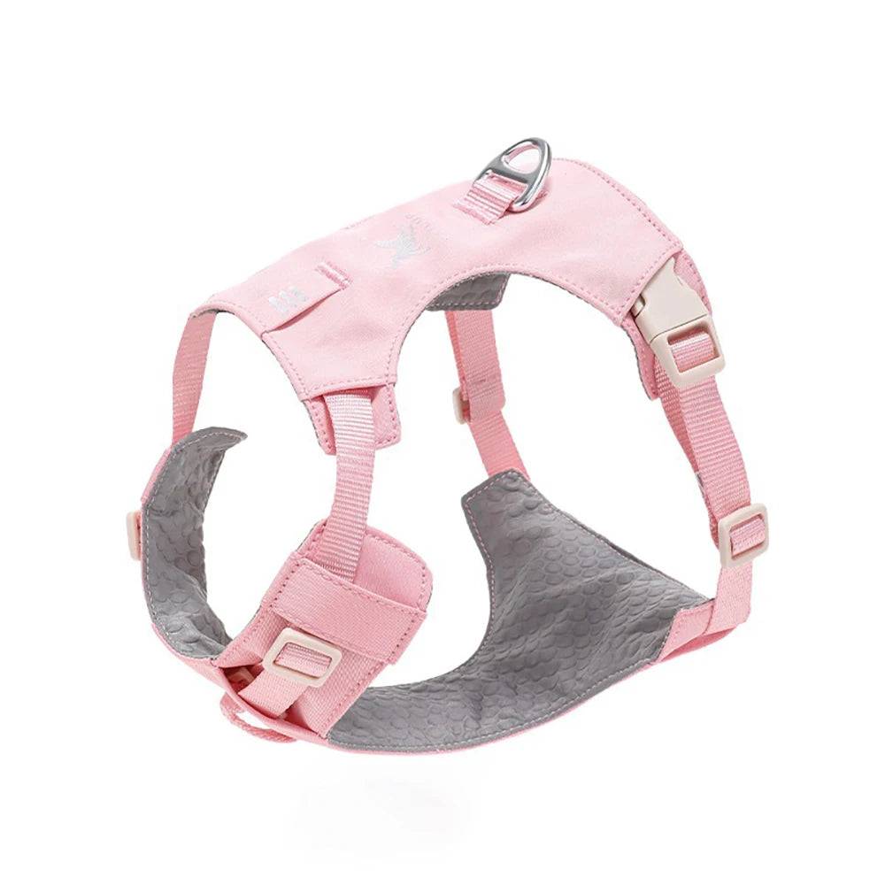 Anti-Pull Escape-Proof Dog Harness & Leash Set | Lightweight | XS–XL | 14 Colours - Pink / M (M)